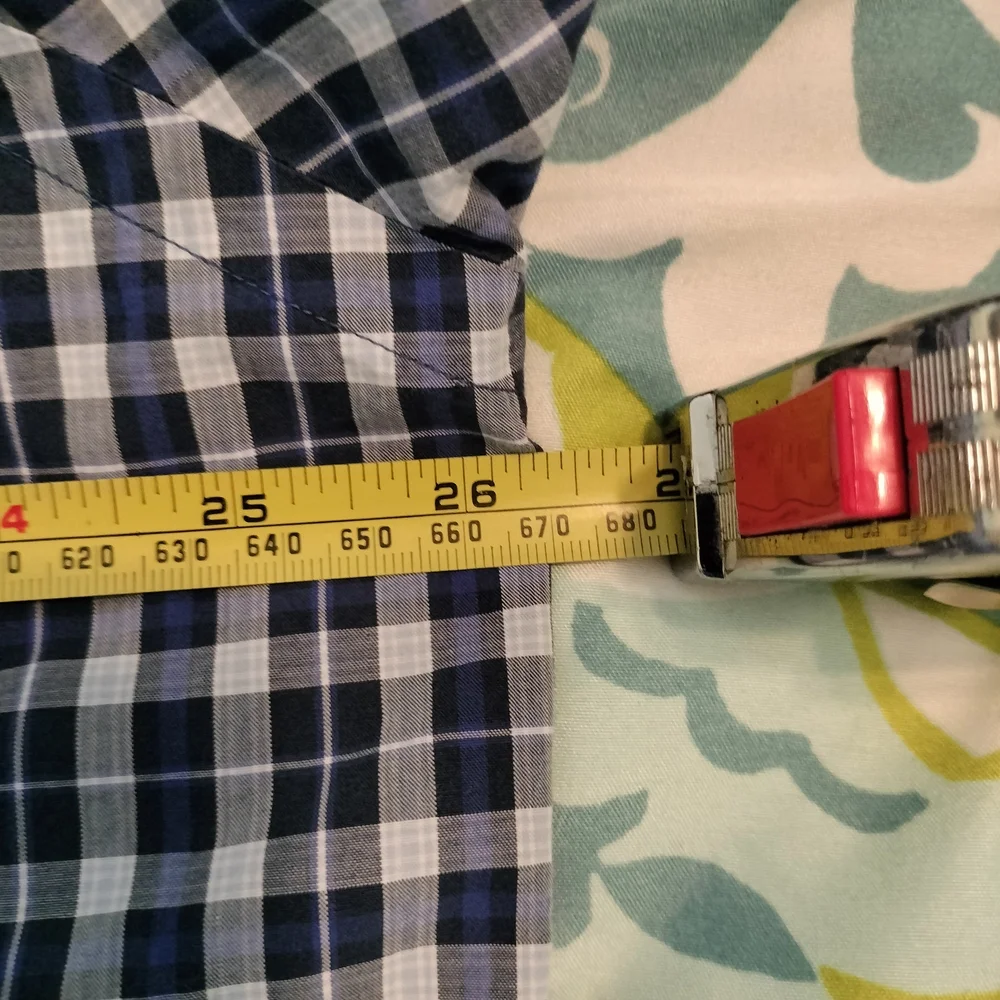 Polo Ralph‎ Lauren Blake Black And Blue Plaid Men's Short Sleeve Shirt Size L
